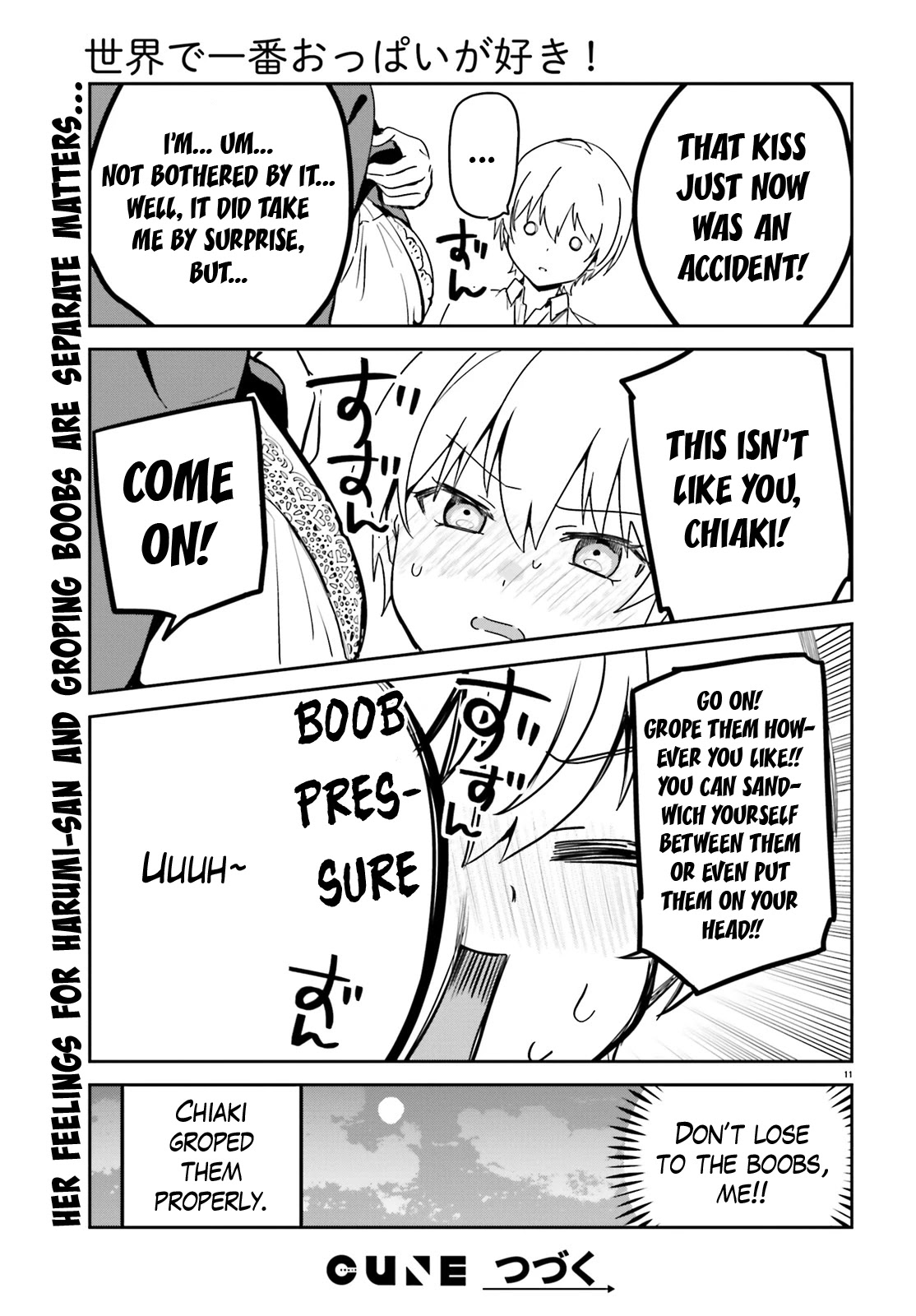 Sekai de Ichiban Oppai ga Suki! - Chapter 53 Page 14