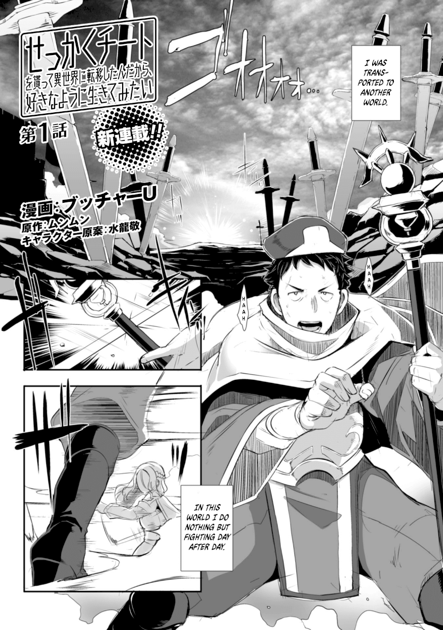 Sekkaku Cheat wo Moratte Isekai ni Teni shita n dakara, Suki na you ni Ikitemitai - Chapter 1 Page 3